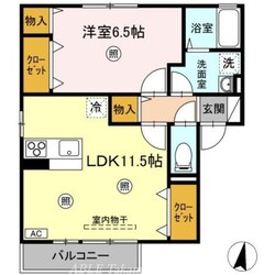 ロイヤルパークス林町　D棟の物件間取画像